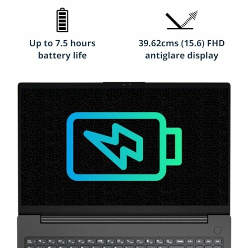 Laptop with 7.5 hours battery life and 15.6-inch FHD display